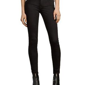 All Saints Mast Skinny Jeans Size 29 Black